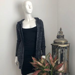 Almost Famous Zip-Up Hooded Cardigan